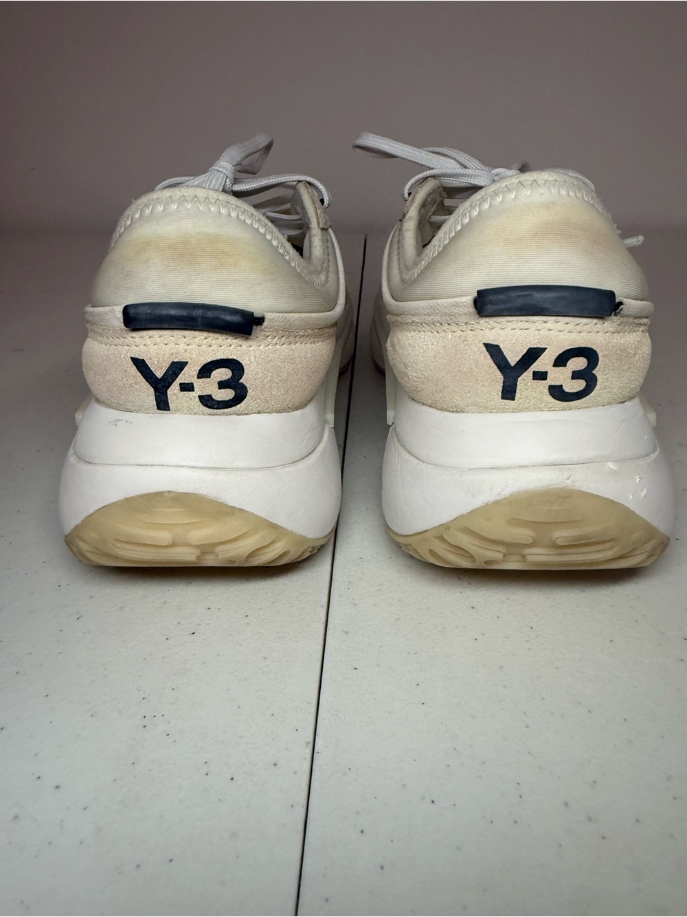 Y-3 Ajatu Run Sneakers US 6 Unisex White Cream HR1936